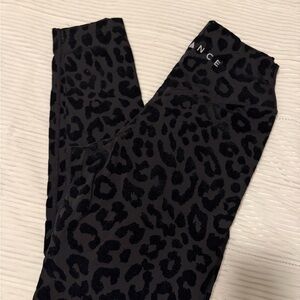 Balance Athletica Black Leopard Print Leggings